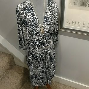 2X Navy/White Charter Woman Dress